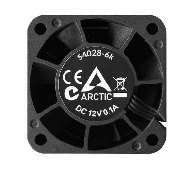 Вентилятор 40 мм, Arctic S4028-6K, Black, 40х40х28 мм, PWM, 250-6000 об/ хв, 4-pin (ACFAN00185A) Вентилятор 40 мм, Arctic S4028-6K, Black, 40х40х28 мм, PWM, 250-6000 об/ хв, 4-pin (ACFAN00185A)