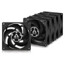Вентилятор 80 мм, Arctic P8 Silent, Black, 5 шт, 80х80х25 мм, 1600 об/ хв, 3-pin, (ACFAN00301A)