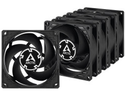 Вентилятор 80 мм, Arctic P8, Black, 5 шт, 80х80х25 мм, (ACFAN00153A)