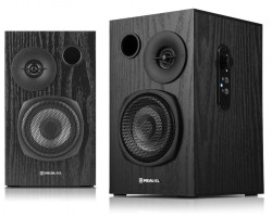 Колонки 2.0 REAL-EL S-235 Black, 2 x 9 Вт, МДФ, живлення від 220V, керування збоку-foto3