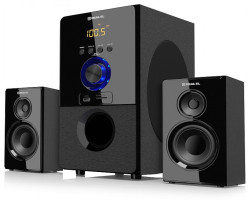 Колонки 2.1 REAL-EL M-555 Black, сателіти 2 x 12.5 Вт, сабвуфер 30 Вт, МДФ, Bluetooth, FM-тюнер, USB-foto3