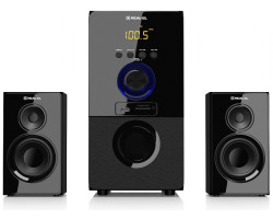 Колонки 2.1 REAL-EL M-555 Black, сателіти 2 x 12.5 Вт, сабвуфер 30 Вт, МДФ, Bluetooth, FM-тюнер, USB-foto2