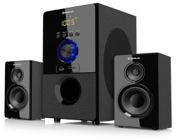 Колонки 2.1 REAL-EL M-555 Black, сателіти 2 x 12.5 Вт, сабвуфер 30 Вт, МДФ, Bluetooth, FM-тюнер, USB-foto3