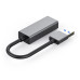 Мережевий адаптер USB 3.0 - Gigabit Ethernet, Dynamode, Grey, 13 см, чіпсет RTL8153 (DM-AD-GLAN)