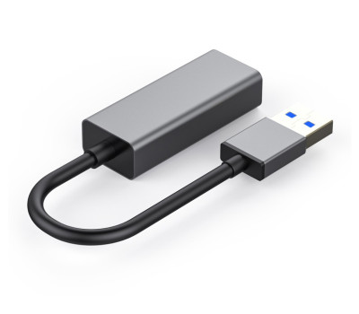 Мережевий адаптер USB 3.0 - Gigabit Ethernet, Dynamode, Grey, 13 см, чіпсет RTL8153 (DM-AD-GLAN) Мережевий адаптер USB 3.0 - Gigabit Ethernet, Dynamode, Grey, 13 см, чіпсет RTL8153 (DM-AD-GLAN)