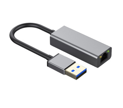 Мережевий адаптер USB 3.0 - Gigabit Ethernet, Dynamode, Grey, 13 см, чіпсет RTL8153 (DM-AD-GLAN) Мережевий адаптер USB 3.0 - Gigabit Ethernet, Dynamode, Grey, 13 см, чіпсет RTL8153 (DM-AD-GLAN)