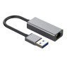 Мережевий адаптер USB 3.0 - Gigabit Ethernet, Dynamode, Grey, 13 см, чіпсет RTL8153 (DM-AD-GLAN)