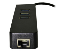 Мережевий адаптер USB Dynamode USB-C 3.1 RJ-45 + 3-Port Black, 13 см (USB3.1-TYPEC-RJ45-HUB3)-foto2