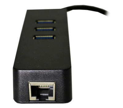 Мережевий адаптер USB Dynamode USB-C 3.1 RJ-45 + 3-Port Black, 13 см (USB3.1-TYPEC-RJ45-HUB3) Мережевий адаптер USB Dynamode USB-C 3.1 RJ-45 + 3-Port Black, 13 см (USB3.1-TYPEC-RJ45-HUB3)