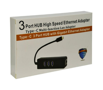 Мережевий адаптер USB Dynamode USB-C 3.1 RJ-45 + 3-Port Black, 13 см (USB3.1-TYPEC-RJ45-HUB3) Мережевий адаптер USB Dynamode USB-C 3.1 RJ-45 + 3-Port Black, 13 см (USB3.1-TYPEC-RJ45-HUB3)