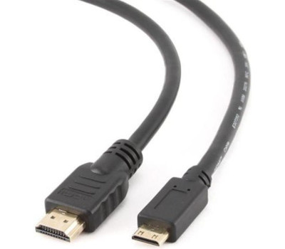 Кабель HDMI > HDMI mini 1.8m Cablexpert Black, V.2.0, 4К 60 Гц, позолочені конектори (CC-HDMI4C-6) Кабель HDMI > HDMI mini 1.8m Cablexpert Black, V.2.0, 4К 60 Гц, позолочені конектори (CC-HDMI4C-6)