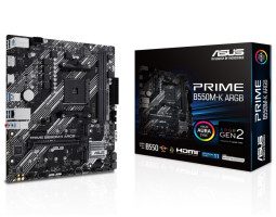 Мат.плата AM4 (B550) Asus PRIME B550M-K ARGB, MicroATX-foto3
