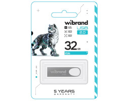 Флеш накопичувач USB 32Gb Wibrand Irbis, Silver, USB 2.0 (WI2.0/ IR32U3S)-foto2