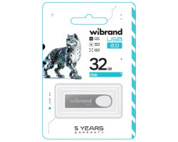 Флеш накопичувач USB 32Gb Wibrand Irbis, Silver, USB 2.0 (WI2.0/ IR32U3S)-foto2