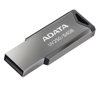 Флеш накопичувач USB 64Gb ADATA UV250, Silver, USB 2.0 (AUV250-64G-RBK)