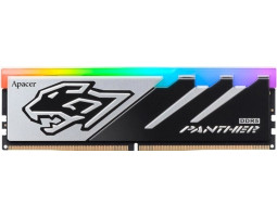 Пам`ять 16Gb DDR5, 5200 MHz, Apacer Panther RGB, Black/ Silver, (AH5U16G52C5229BAA-1)