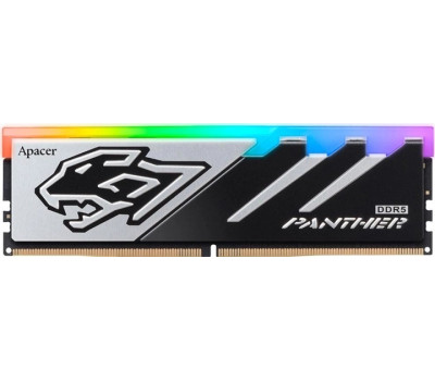 Пам`ять 16Gb DDR5, 5200 MHz, Apacer Panther RGB, Black/ Silver, (AH5U16G52C5229BAA-1)