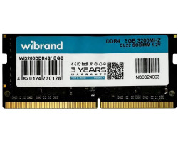SO-DIMM DDR4 8Gb, 3200 MHz, Wibrand, 1.2V, CL22 (WI3200DDR4S/ 8GB)