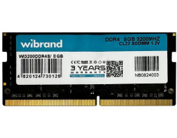 SO-DIMM DDR4 8Gb, 3200 MHz, Wibrand, 1.2V, CL22 (WI3200DDR4S/ 8GB) SO-DIMM DDR4 8Gb, 3200 MHz, Wibrand, 1.2V, CL22 (WI3200DDR4S/ 8GB)