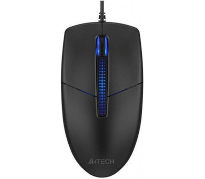 Мышь A4Tech N-530S Black, USB, оптическая, синяя подсветка, 1200 dpi, 3 кнопки, 1.5 м Мышь A4Tech N-530S Black, USB, оптическая, синяя подсветка, 1200 dpi, 3 кнопки, 1.5 м