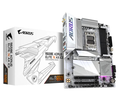 Материнська плата AM5 Gigabyte B650E AORUS ELITE X AX ICE, ATX