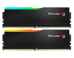 Пам`ять 16Gb x 2 (32Gb Kit) DDR5, 5200 MHz, G.Skill Ripjaws M5 RGB, Black, (F5-5200J4040A16GX2-RM5RK