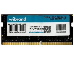 SO-DIMM DDR4 16Gb, 3200 MHz, Wibrand, 1.2V, CL22 (WI3200DDR4S/ 16GB)