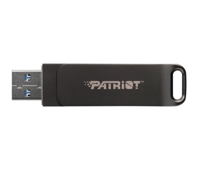 Флеш накопичувач USB 64Gb Patriot Rage R550, Black, Type-C /  USB 3.2 Gen 1, (PE64GR550DSAD)
