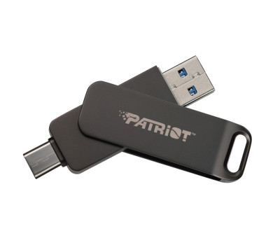 Флеш накопичувач USB 64Gb Patriot Rage R550, Black, Type-C / USB 3.2 Gen 1, (PE64GR550DSAD) Флеш накопичувач USB 64Gb Patriot Rage R550, Black, Type-C / USB 3.2 Gen 1, (PE64GR550DSAD)