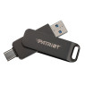 Флеш накопичувач USB 64Gb Patriot Rage R550, Black, Type-C /  USB 3.2 Gen 1, (PE64GR550DSAD)