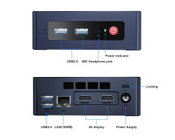 Неттоп Beelink MINI S, Black, Celeron N5095 (4x2.0-2.9 GHz), 8Gb DDR4 2933 MHz SO-DIMM, 256Gb SSD-foto2