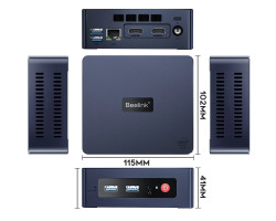 Неттоп Beelink MINI S, Black, Celeron N5095 (4x2.0-2.9 GHz), 8Gb DDR4 2933 MHz SO-DIMM, 256Gb SSD-foto3