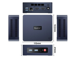 Неттоп Beelink MINI S, Black, Celeron N5095 (4x2.0-2.9 GHz), 8Gb DDR4 2933 MHz SO-DIMM, 256Gb SSD-foto3