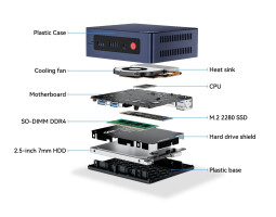 Неттоп Beelink MINI S12, Black, N95 (4x3.4 GHz, 15 Вт), 16Gb DDR4 3200 MHz SO-DIMM, 500Gb SSD NVMe -foto2