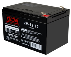 Батарея для ДБЖ 12В 12Аг PowerCom PM1212AGM 150х100х95 мм AGM-foto2