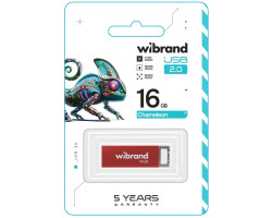 Флеш накопичувач USB 16Gb Wibrand Chameleon, Red, USB 2.0 (WI2.0/ CH16U6R)-foto2