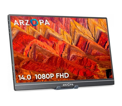 Монітор 15.6&Prime; Arzopa A1 Gamut, Black, WLED, IPS, 1920x1080, 16::9, 5 мс, 60 Гц, 250 кд/ м?, 1200::1, 17