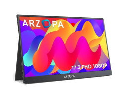 Монітор 17.3″ Arzopa A1M, Black, WLED, IPS, 1920x1080, 16::9, 5 мс, 60 Гц, 300 кд/ м?, 1200::1, 178°/ 17 Монітор 17.3″ Arzopa A1M, Black, WLED, IPS, 1920x1080, 16::9, 5 мс, 60 Гц, 300 кд/ м?, 1200::1, 178°/ 17