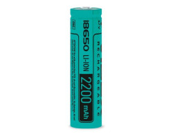 Аккумулятор 18650, 2200 mAh, Videx, 1 шт, Li-ion, 3.7V, без защиты, Bulk
