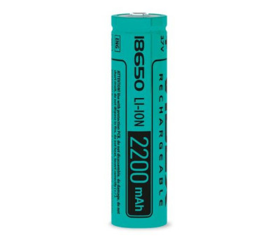 Аккумулятор 18650, 2200 mAh, Videx, 1 шт, Li-ion, 3.7V, без защиты, Bulk