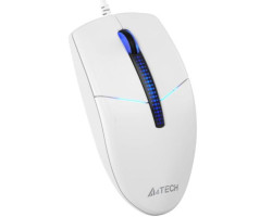 Миша A4Tech N-530 White, USB, оптична, синє підсвічування, 1200 dpi, 3 кнопки, 1.5 м-foto2