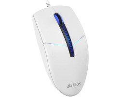 Миша A4Tech N-530 White, USB, оптична, синє підсвічування, 1200 dpi, 3 кнопки, 1.5 м-foto2