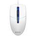 Миша A4Tech N-530 White, USB, оптична, синє підсвічування, 1200 dpi, 3 кнопки, 1.5 м