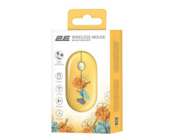 Миша бездротова 2E MF300 Silent, Flora:: Poppy, Bluetooth /  USB (2.4GHz), (2E-MF300WFLORAYW)-foto2