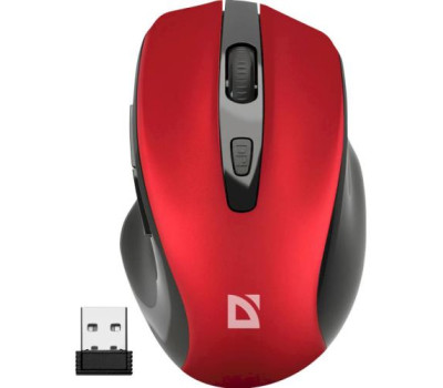 Миша бездротова Defender Prime MB-053, Red, USB, оптична (сенсор PixArt 3065), (52052) Миша бездротова Defender Prime MB-053, Red, USB, оптична (сенсор PixArt 3065), (52052)
