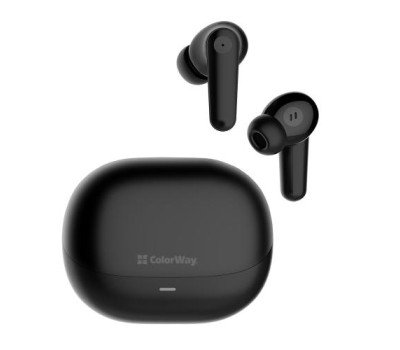 Навушники бездротові ColorWay Earbuds TWS 1, Black, Bluetooth 5.3, (CW-TWS1BK1) Навушники бездротові ColorWay Earbuds TWS 1, Black, Bluetooth 5.3, (CW-TWS1BK1)