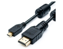 Кабель HDMI > HDMI micro 1.0m  Atcom, Black, пакет (22401)