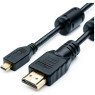 Кабель HDMI > HDMI micro 1.0m  Atcom, Black, пакет (22401)