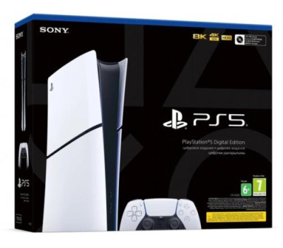 Ігрова приставка Sony PlayStation 5 Slim Digital Edition, White, без Blu-ray приводу (CFI-2016) Ігрова приставка Sony PlayStation 5 Slim Digital Edition, White, без Blu-ray приводу (CFI-2016)