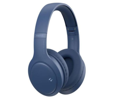 Навушники бездротові Havit H633BT, Blue, Bluetooth 5.1, мікрофон, динаміки 40 мм, (6939119098339) Навушники бездротові Havit H633BT, Blue, Bluetooth 5.1, мікрофон, динаміки 40 мм, (6939119098339)